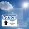 Signmission Shipping And Receiving Only (Up Arrow), 14 in W x Rectangle, Plastic OS-2PACK-NS-P-1014-L-18305 - alternate 2